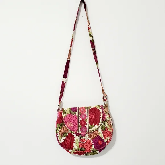 Vera Bradley Hello Dahlia Quilted Crossbody Bag - Picture 2 of 10